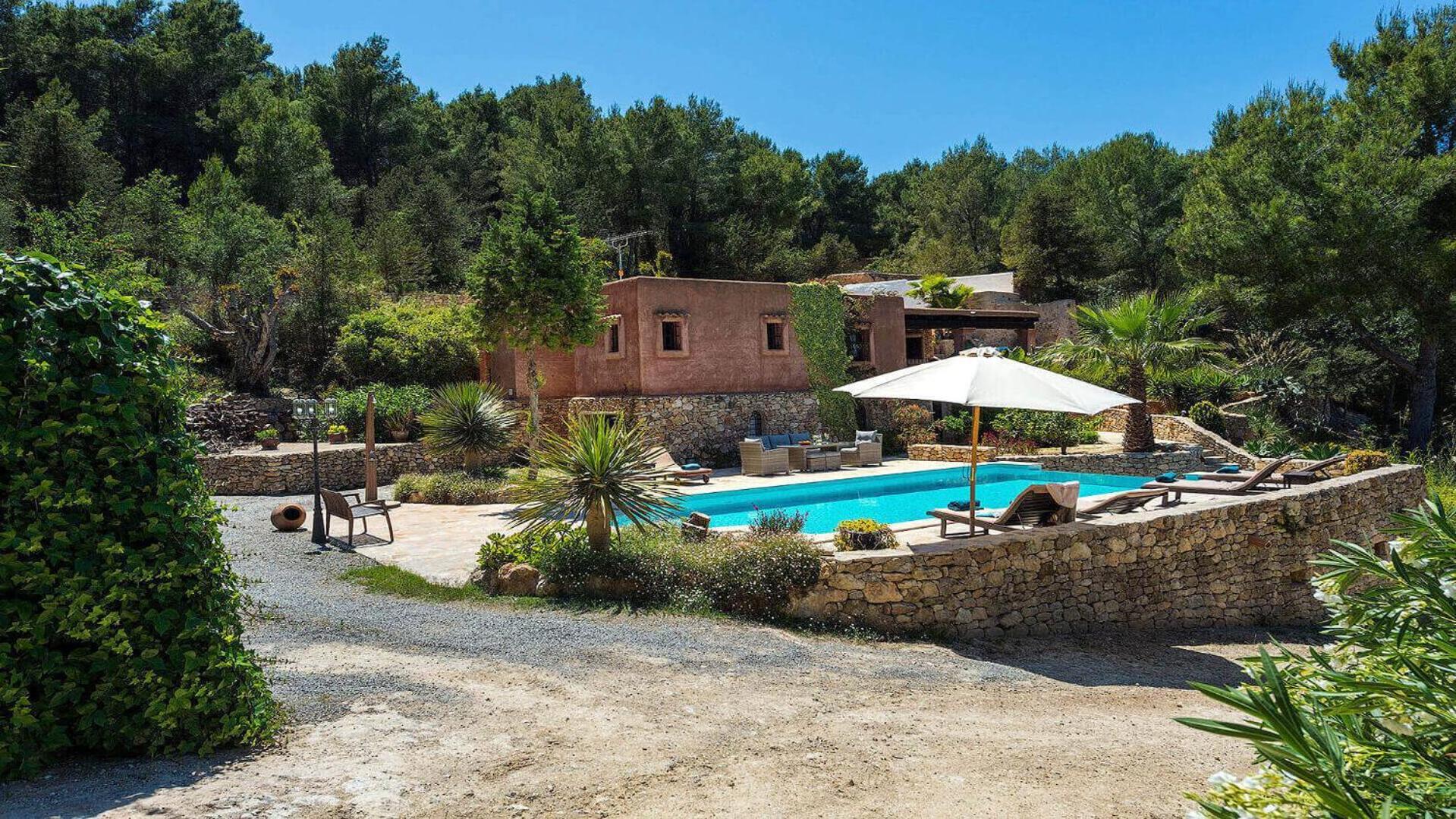 New! Villa Finca Niko Santa Eularia des Riu Eksteriør billede